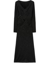 RETORI - Intertwined-Pattern V-Neck Maxi Dress - Lyst