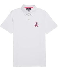 Psycho Bunny - Waverly Logo-Patch Polo Shirt - Lyst