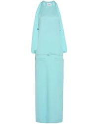 Courreges - Belted Cut-Out Maxi Dress - Lyst