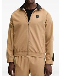 EA7 - Logo-Patch Zip-Up Jacket - Lyst