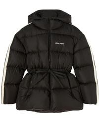 Palm Angels - Logo Striped Quilted Shell Jacket - Lyst