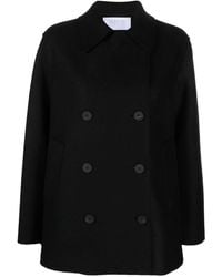 Harris Wharf London - Double-breasted Buttoned Wool Jacket - Lyst