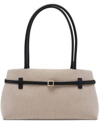 MANU Atelier - Le Cambon Belted Canvas-Texture Shoulder Bag - Lyst