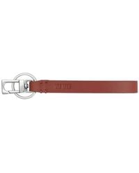 Yu Mei - Logo-Debossed Leather Keyring - Lyst