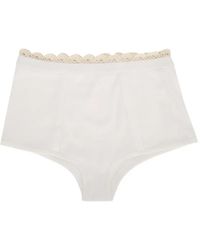 Magda Butrym - Ribbed Scalloped-Trim Shorts - Lyst