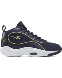 Reebok - Answer Iii Sneakers Mit Goldenem Detail - Lyst