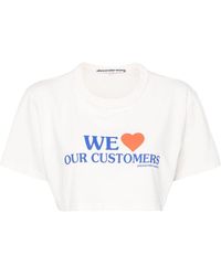 Alexander Wang - We Love Our Customers-print Cotton T-shirt - Lyst