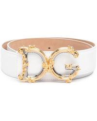 Dolce & Gabbana - Dolce & Gabbana Belt With Dg Logo - Lyst