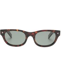 Prada - Lunettes De Soleil Rectangulaires À Effet Écailles De Tortue - Lyst