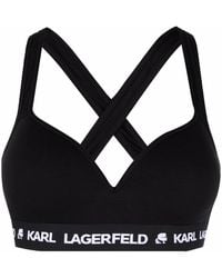 KARL LAGERFELD - Logo-Underband Bra - Lyst