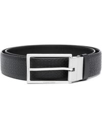 Calvin Klein - Logo-embossed Leather Belt - Lyst