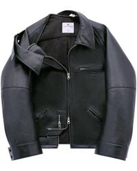 Courreges - Leren Bikerjack - Lyst