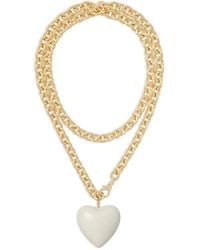 Roxanne Assoulin - Big Puffy Heart Charm Necklace - Lyst