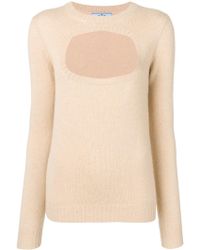 prada cut out sweater