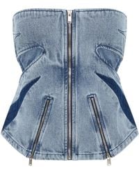 Dion Lee - Darted Denim Corset - Lyst