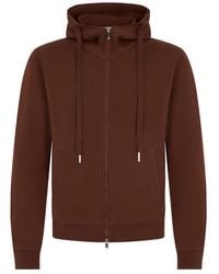 Fedeli - Zip-Up Drawstring Hoodie - Lyst