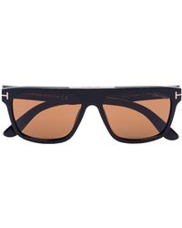 Tom Ford Eckige Sonnenbrille - Schwarz