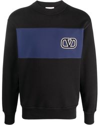 Valentino Garavani - Vlogo Signature Patch Cotton Sweatshirt - Lyst