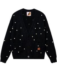 GOLF le FLEUR - V-Neck Pearl-Embellished Cardigan - Lyst