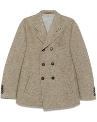 Eleventy - Double-Breasted Peacoat - Lyst