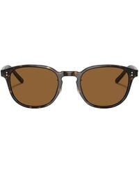 Oliver Peoples - Fairmont Sun-F Round-Frame Sunglass - Lyst