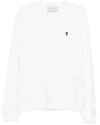 Ami Paris - Contrasted "Ami De Coeur" Sweatshirt - Lyst