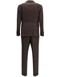 Brunello Cucinelli - Traje a cuadros - Lyst
