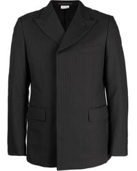 Comme des Garçons - Pinstripe Double-Breasted Wool Blazer - Lyst