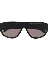 Alexander McQueen - Graffiti-print Square-frame Sunglasses - Lyst