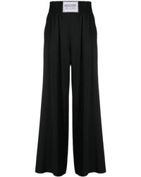 Moschino Jeans - Pleated Wide-leg Trousers - Lyst