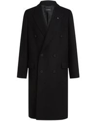 KARL LAGERFELD - Wool-Blend Long Coat - Lyst