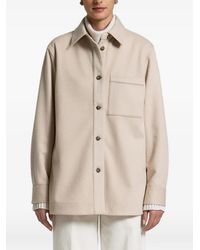 Peserico - Button-Up Chest-Pocket Jacket - Lyst