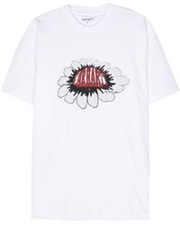 Carhartt - Pixel Flower T-Shirt aus Bio-Baumwolle - Lyst