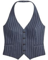 RRL - Pinstripe-Pattern Halterneck Top - Lyst