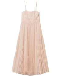 Twinset - Pleated Tulle Midi Dress - Lyst