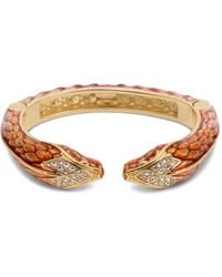 Roberto Cavalli - Serpentine Crystal-Embellished Bracelet - Lyst