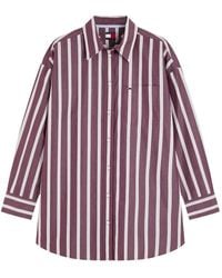 Tommy Hilfiger - Vertical-Stripe Cotton Shirt - Lyst