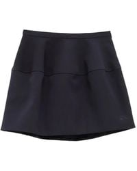 Loewe - Balloon Anagram-Embroidered Flared Mini Skirt - Lyst