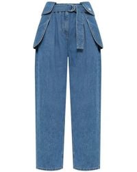 Loewe - Belted Cargo Jeans - Lyst