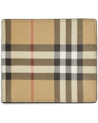 Burberry - Vintage Check Bi-fold Coin Wallet - Lyst