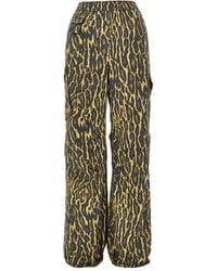 Ganni - Leopard-Print Trousers - Lyst