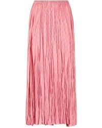 Roberto Cavalli - Pleated Midi Skirt - Lyst