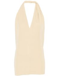 TOTEME - Twisted Halterneck Top - Lyst