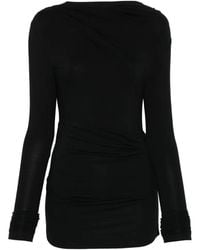 Entire studios - Draped Long-Sleeve Top - Lyst
