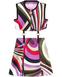 PUCCI - Iride-Print Mini Dress - Lyst
