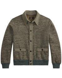 RRL - Cardigan En Coton À Boutonnière - Lyst