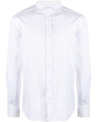 Brunello Cucinelli - Katoenen Overhemd Met Gespreide Kraag - Lyst
