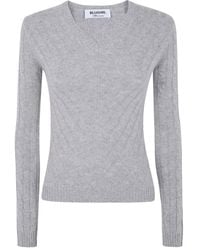 Blugirl Blumarine - Pullover Mit V-Ausschnitt - Lyst