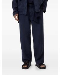 Closed - Pleat-Detail Linen Trousers - Lyst