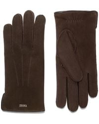 ZEGNA - Suede Gloves - Lyst